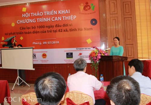 ThS. Trần Thị Thu Hà, PGĐ Trung tâ, RTCCD. đại diện nhóm nghiên cứu