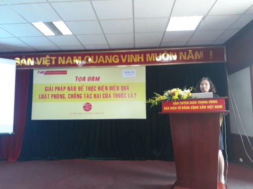 Bà Trần Thị Nhị Thủy, Phó Vụ trưởng Vụ Pháp chế Bộ Thông tin và Truyền thông định hướng và vai trò của các cơ quan truyền thông trong thực hiện Luật PCTHTL tại Việt Nam