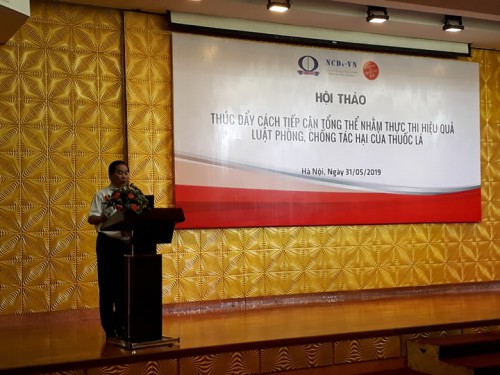 ThS.BS. Nguyễn Trọng An, Phó Giám đốc Liên minh NCDs-VN phân tích các bắng chứng can thiệp của ngành công nghiệp thuốc lá và các chính sách kiểm soát thuốc lá tại Việt Nam