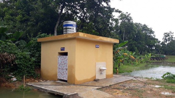 New low-cost latrine of Khai Cai cultural house